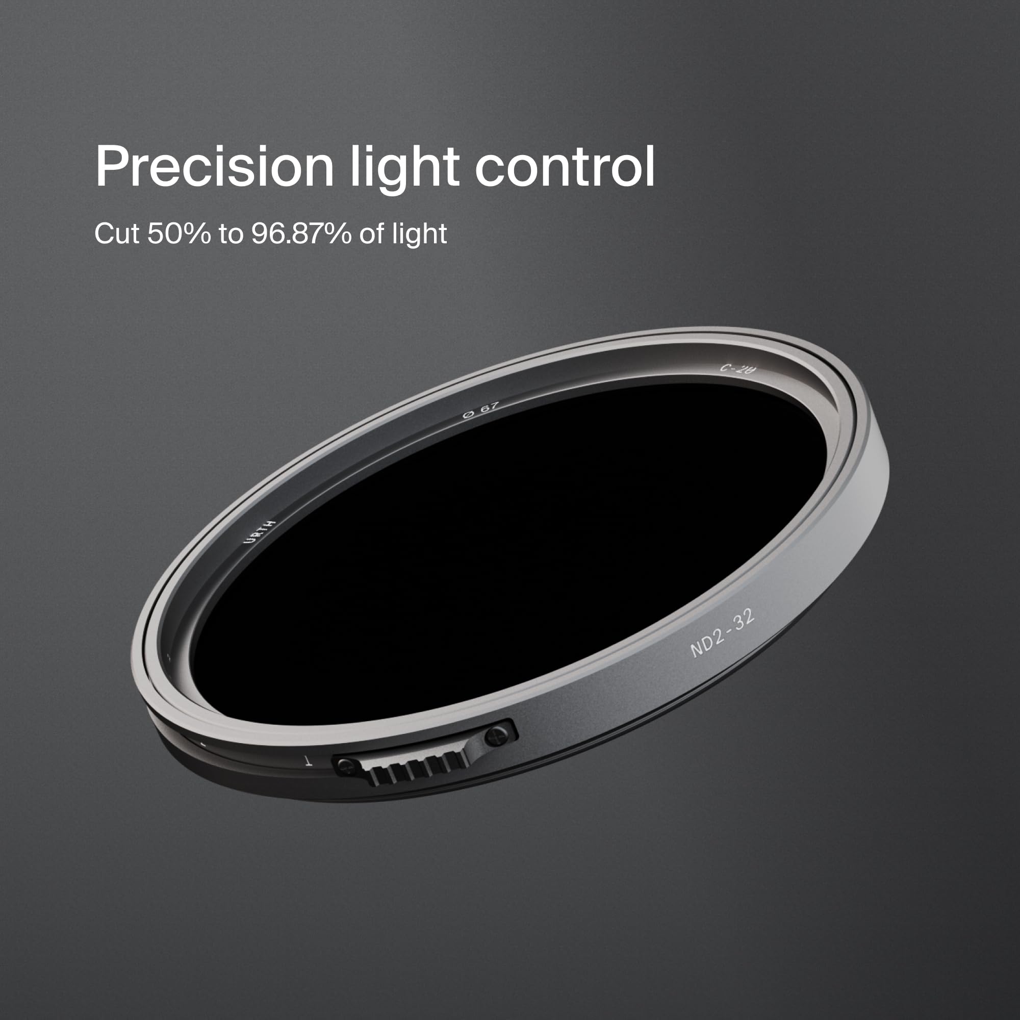 Urth 49 mm Filtro ND Variabile ND2-32 (Pro) – 34 Strati di Nano-Rivestimento, da 1 a 5 Stop, Eccellente Fedeltà Dei Colori, Vetro Ottico HD