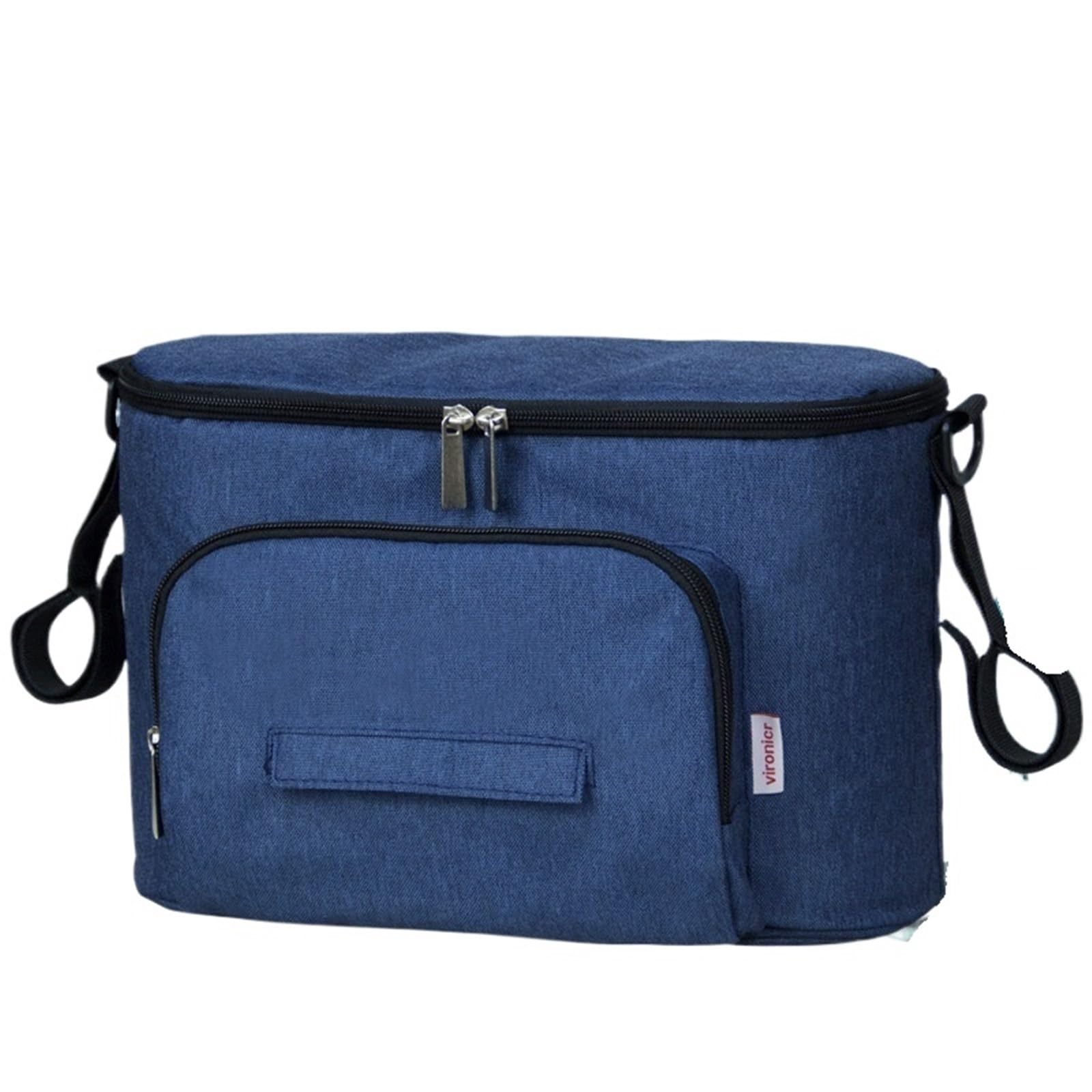 Sac A Langer Bebe Organisateur de poussette sac à couches sac maman grande capacité maman voyage chariot suspendu landau poussette accessoires de rangement Sac de Rangement Universel(Denim blue)