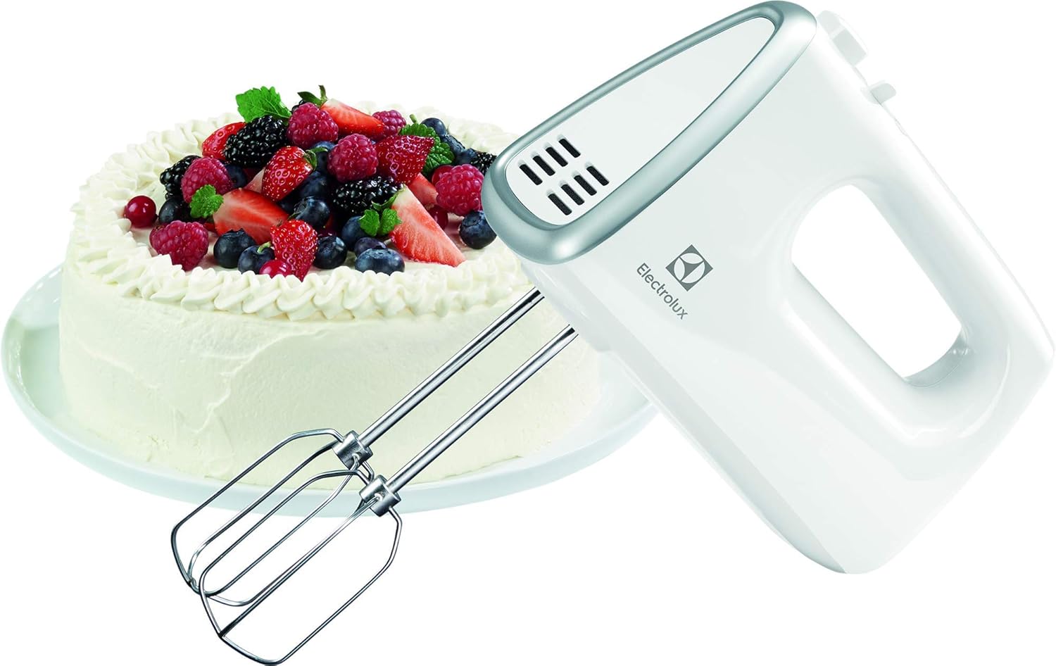 Electrolux EHM3300 Love Your Day Collection Sbattitore Manuale, 5 Velocità, 450 W, Bianco Bianco Single - Immagine 3