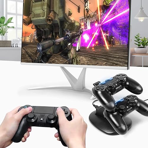 Miniatura 4 de Playstation4 Regular Slim Pro Controller Charger, SUNKY LED Gaming Console Charging Stand USB Dock Station Mount Cradle for Sony PS4