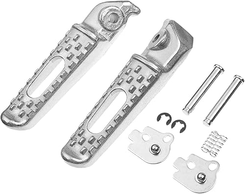 Miniatura 13 de Front Foot Pegs Footrests Pedals for Honda CBR 600RR 2003-2023, CBR 1000RR 2004-2023, CB1000R 2008-2023 (Front-White)