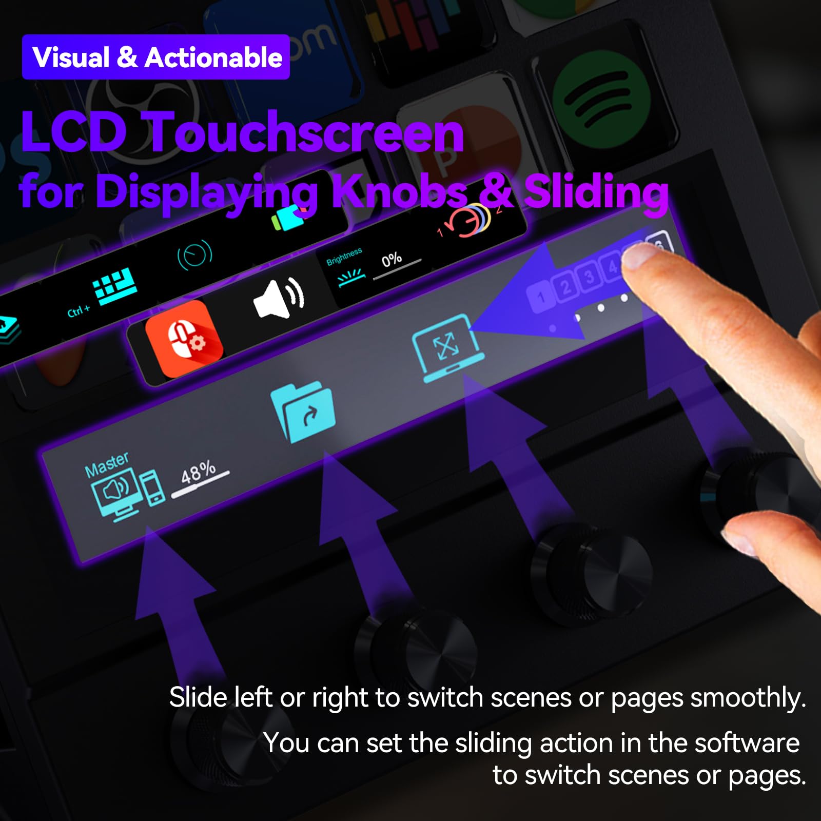 Amazon.com: HALCONTORNO Stream Dock - Mirabox Steamdeck for PC Mac