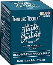 Teinture Textile Bleu Marine - 350g Tout-en-un - Prêt à l'emploi pour Vêtements et Tissus HAUTE COUTURE