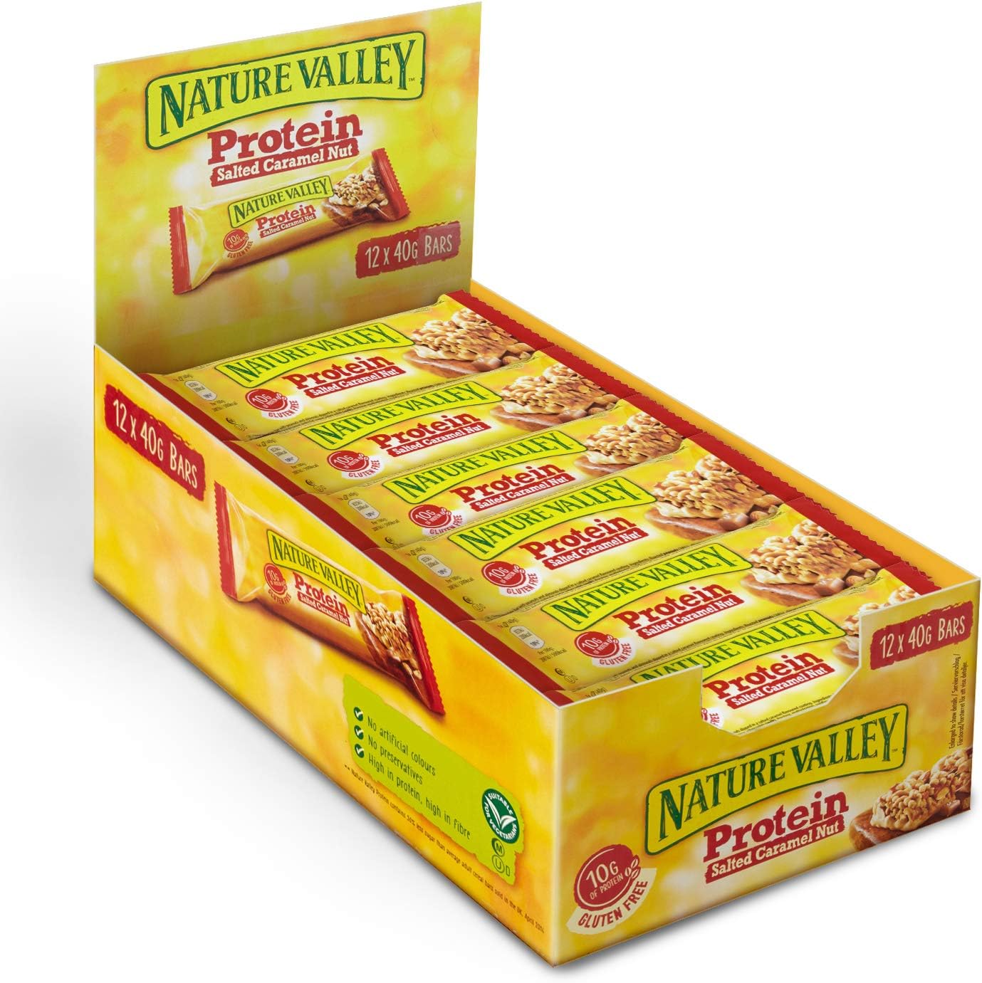 Protein Salted Caramel Nut Cereal Bars, 40 g
