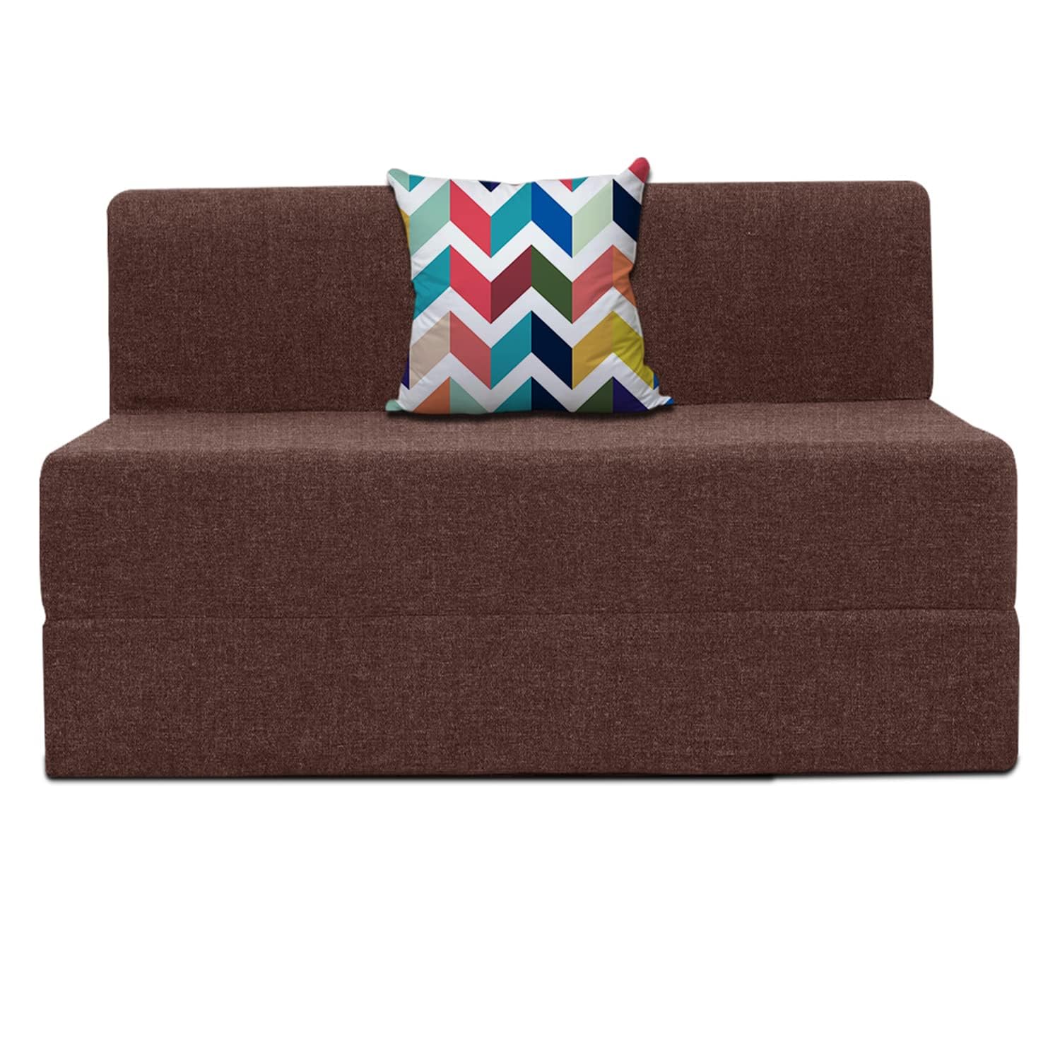 Screw & Art 4 * 6 ft Convertible Folding Sofa Bed ? Memory Foam Sleeper Modern Linen Fabric Floor Couch, Pre-Assembled with Living Room, Dorm, Guest Room, Home Office & Loft 2 Setar Sofa (Brown)-image-48