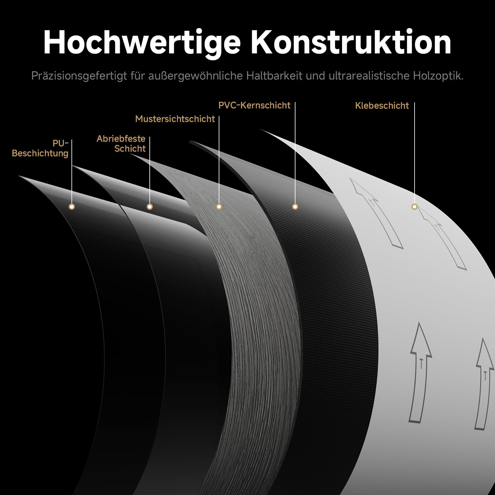 ATOPOSE PVC Bodenbelag Selbstklebend | Klick Vinylboden Holzoptik | 1,5 mm dick, 36 Bodenplatten, für eine Fläche von 5,02 m² | Wasserdicht & Einfache DIY Verlegungfür Küche Bad Wohnzimmer