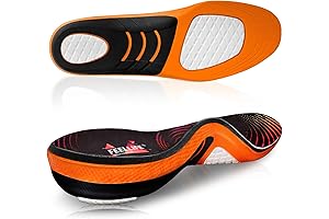 FEELLIFE Plantar Fasciitis Relief Shoe Insoles for Enhanced Arch Support and Athletic Performance
