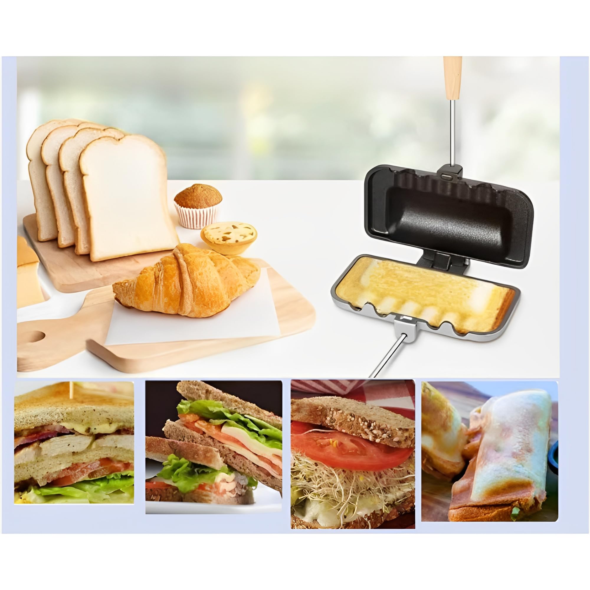 Amazon.com: Generic 4w1h Sandwich Maker - Portable Non-Stick Pan