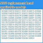 SH50 Têtes de rasoir de remplacement compatibles avec Philips Norelco Series 5000 (S5xxx) Rasoirs électriques,5000 Lames compatibles avec Norelco Series 5000 Chefs de remplacement