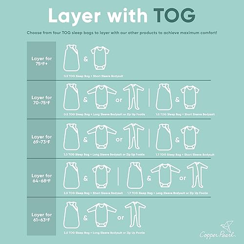 Miniatura 8 de Copper Pearl, Saco de dormir de punto de 3 capas prémium de sésamo