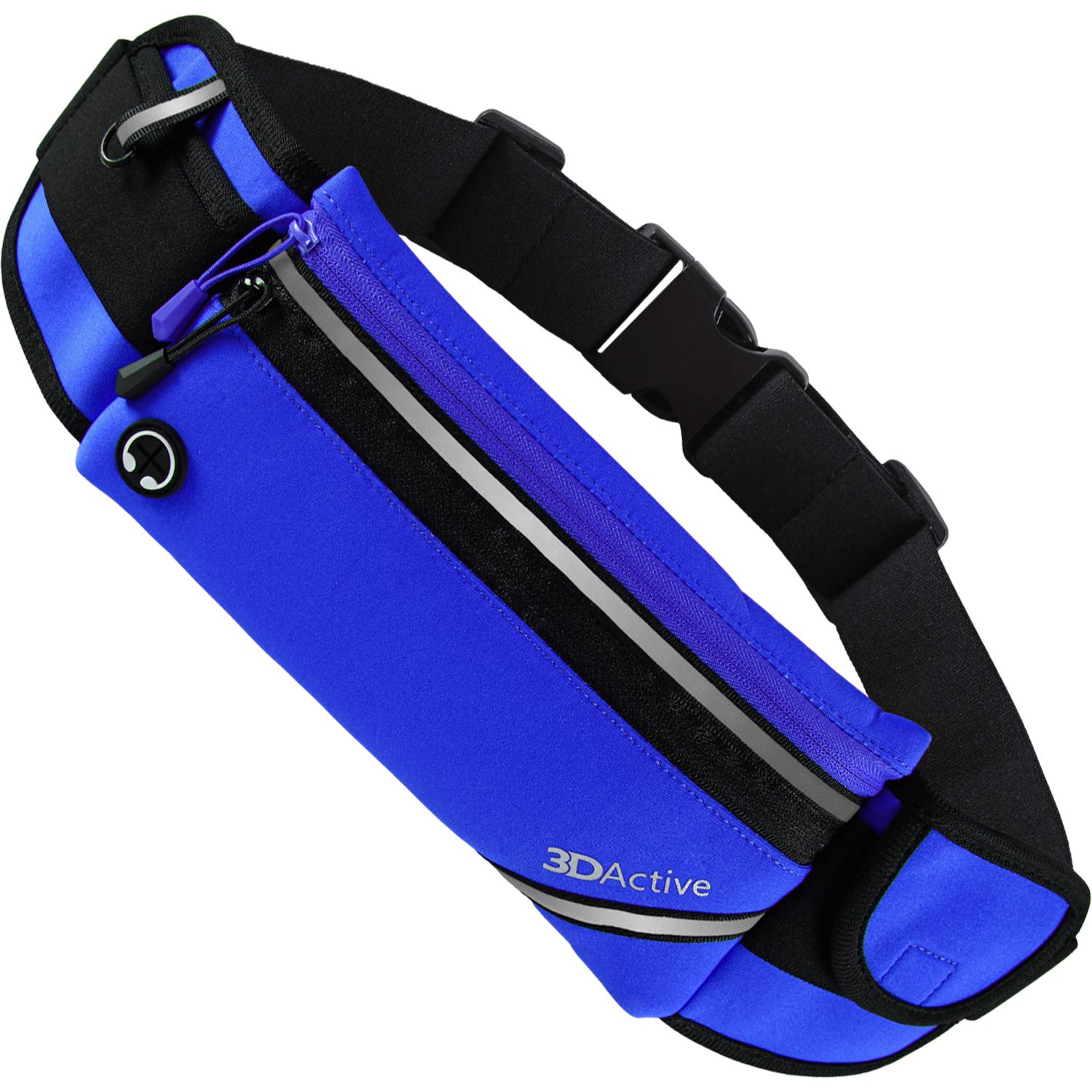 JSHEU Cintura da Corsa Marsupio Porta Telefono Resistente all'Acqua Riflettente per Correre Escursionismo Fitness con Apple iPhone Plus 7 Plus/X / 8/7 / 6S, Samsung S Plus/S8/Nota 8/4/S7-nero