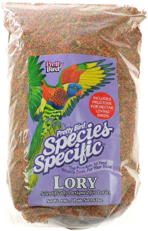 Alimento peletizado específico para lóris com frutose Pretty Bird International, 3,63 kg