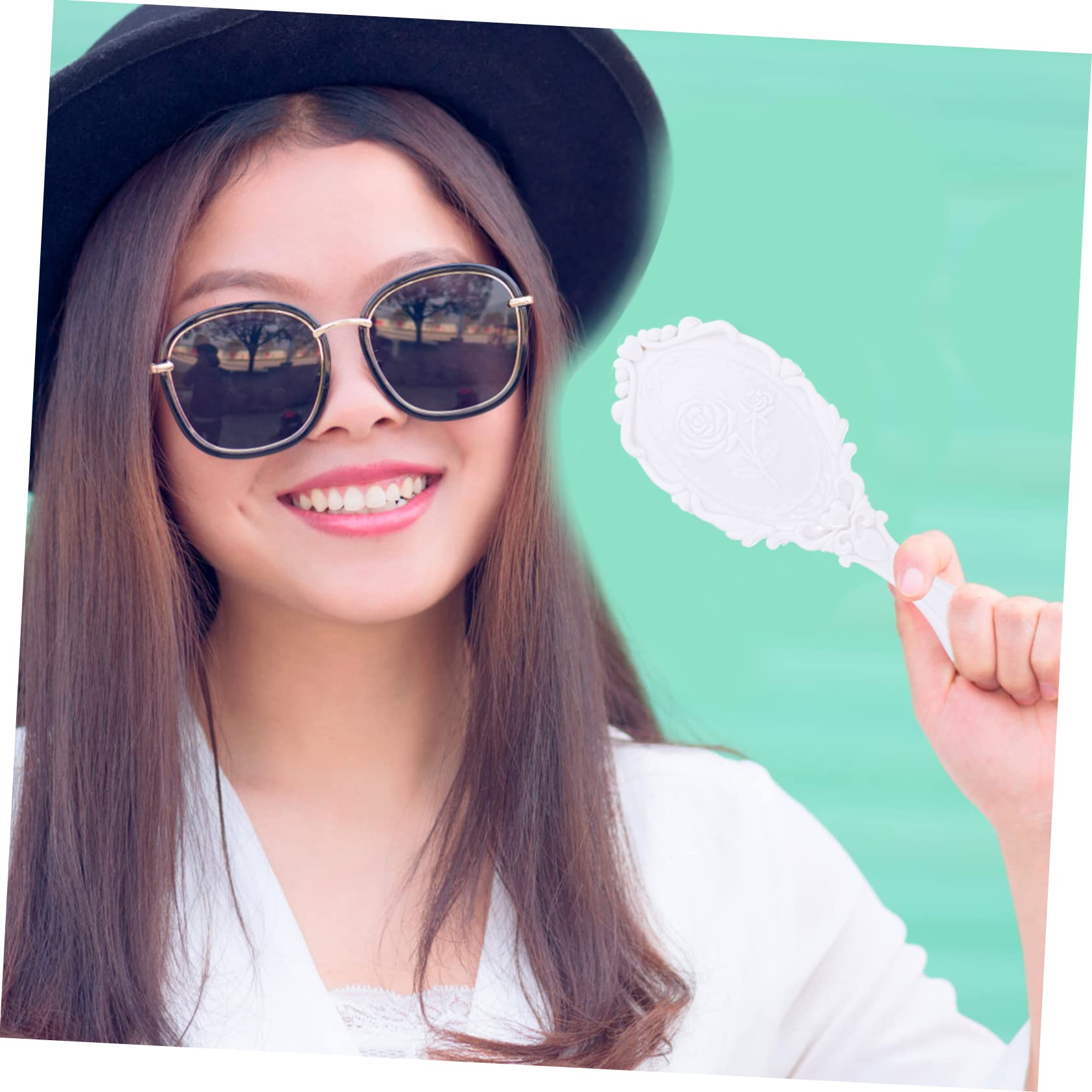 Beaupretty Set Compacto de Plástico Blanco Portátil de Peine Antiestático para Cuidado del Cabello y Adecuado Tipo de Cabello, Adecuado para Obsequio