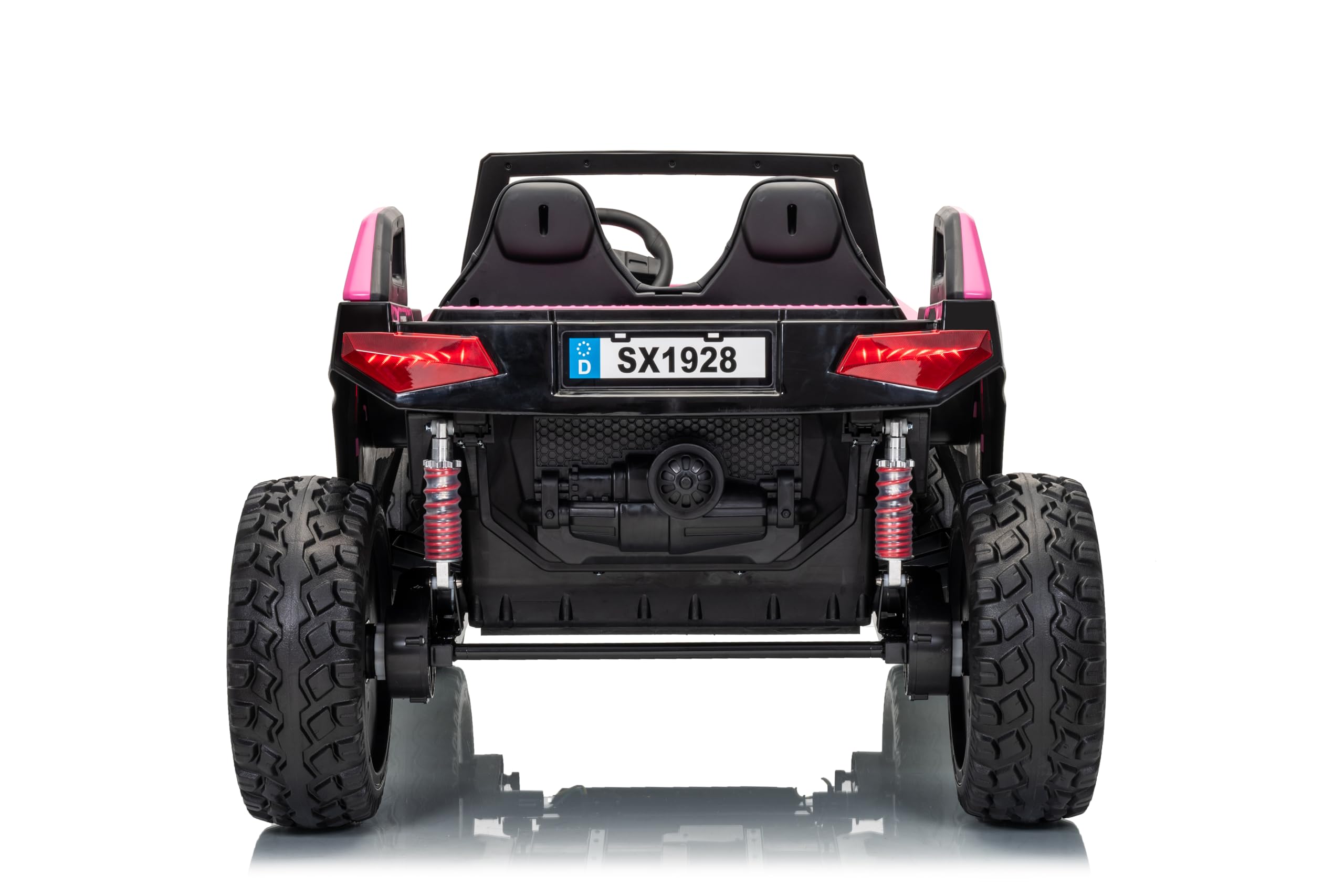FINOOS Voiture électrique pour Enfants Clash 24V, 2 Places, avec télécommande 2,4 GHz, Buggy électrique Enfants 2 à 7 Ans (Rose)