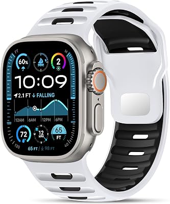 Higgs Sport Armbänder Kompatibel mit Apple Watch Ultra 3 2 Armband 49mm 46mm 45mm 44mm 42mm,Silikon Band für iWatch Series 11 10 9 8 7 SE 6 5 4 3 2 1 für Herren
