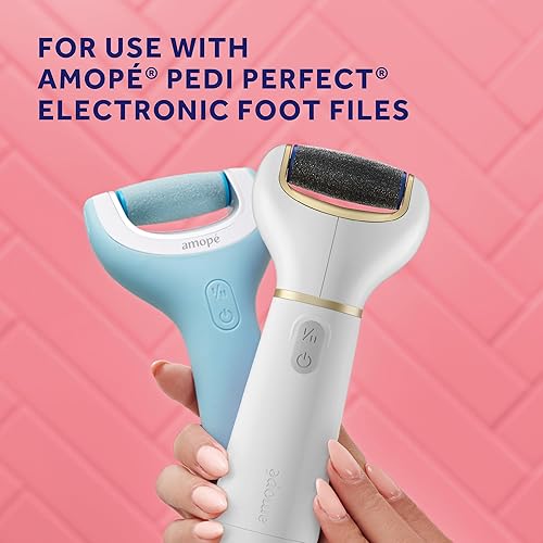 Miniatura 6 de Amope Pedi Perfect - Recambios electrónicos de lima para pies rodillos extra gruesos para pies elimina la piel dura y muerta 2 unidades