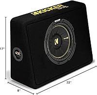 Vista 6 de KICKER KIC17-44TCWC104-RS Audio para coche CompC 10 pulgadas Camión Subbox Recinto 4 Ohm (renovado)