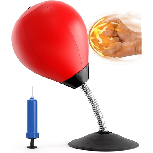 Strong Suction Desktop Punching Bag for Office and Bedroom, Model B3