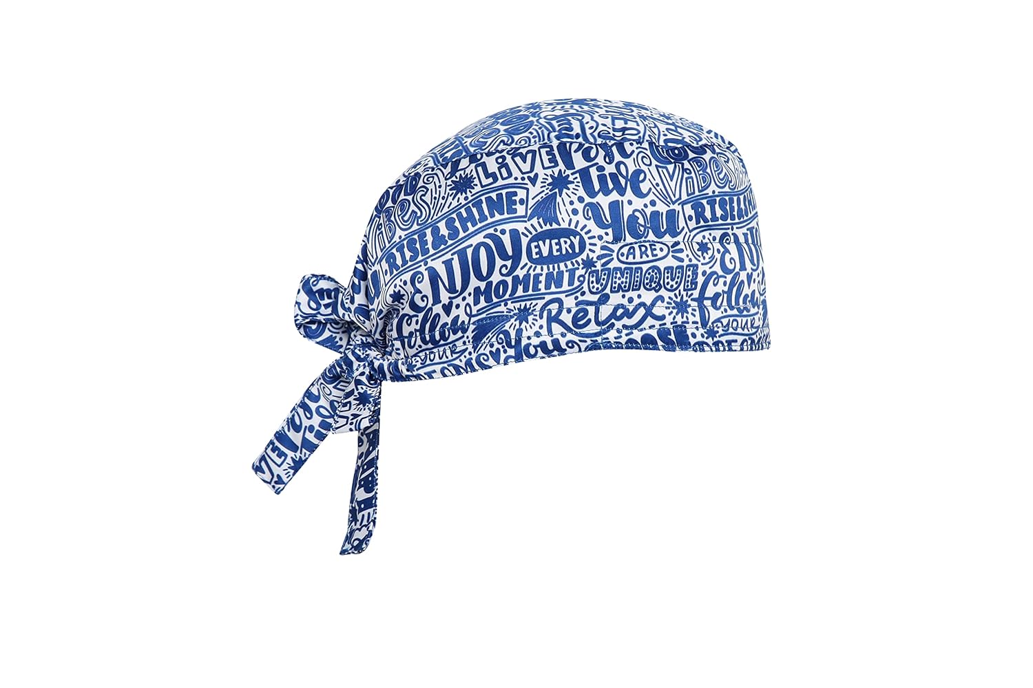 Associated Uniforms Printed Satin Scrub Cap Unisex with Sweat Band