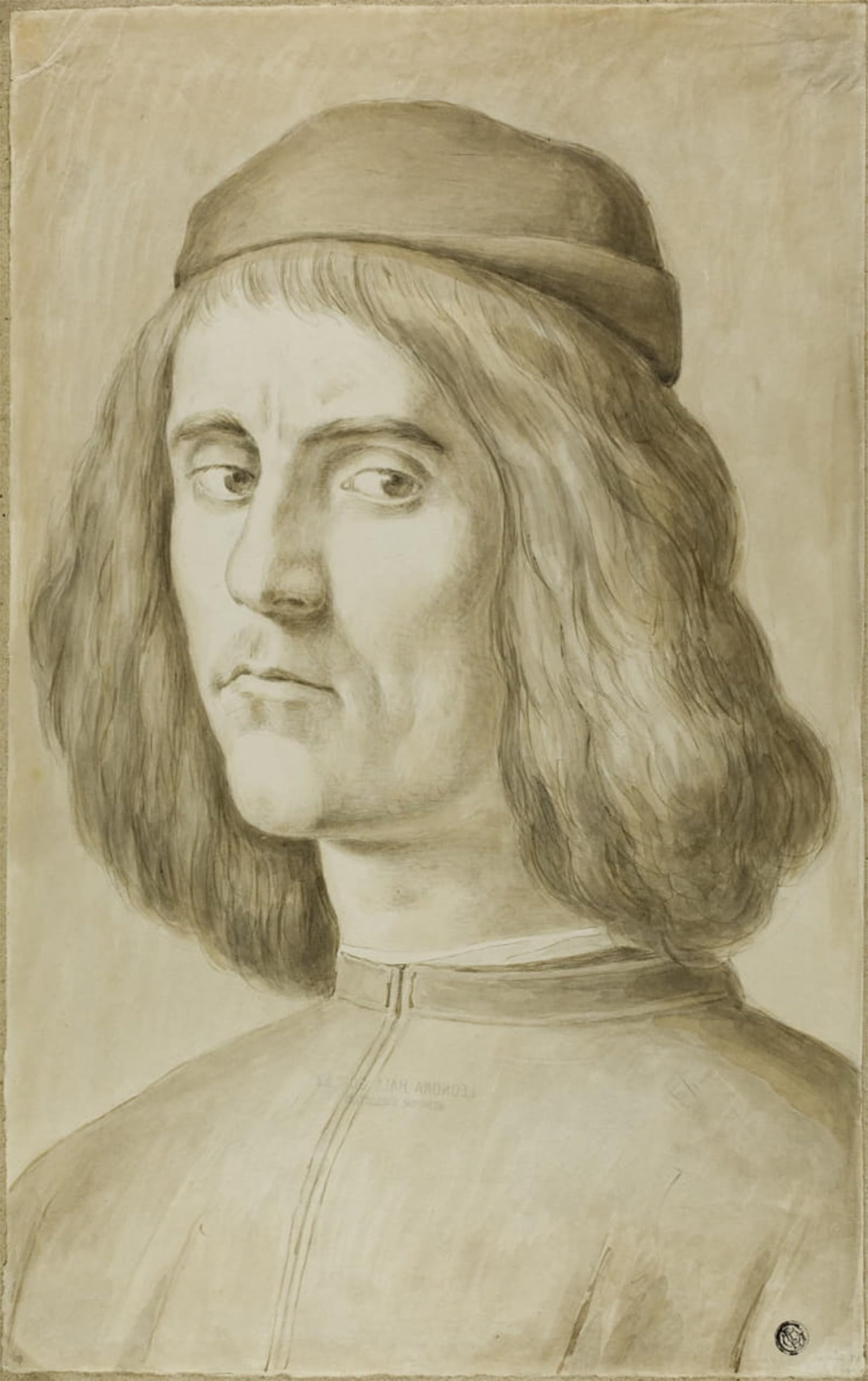 POSTERIIk Famous Modern Artwork Art Mural Portrait bust of a young man by Sandro Botticelli Oil Paintings Pictures for Home Decor 60x90cm
