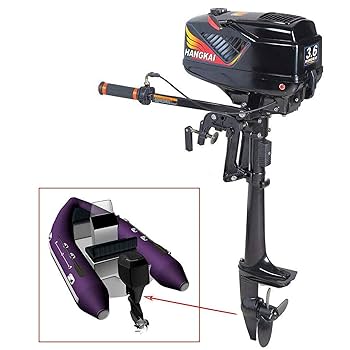 Amazon | 船外機、ボートエンジン3.6HP 2ストロークヘビー