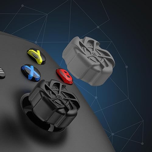 Vista 2 de GeekShare Tapas de silicona para agarre de pulgar para control de Xbox One, juego de fundas antideslizantes para palanca de control compatibles