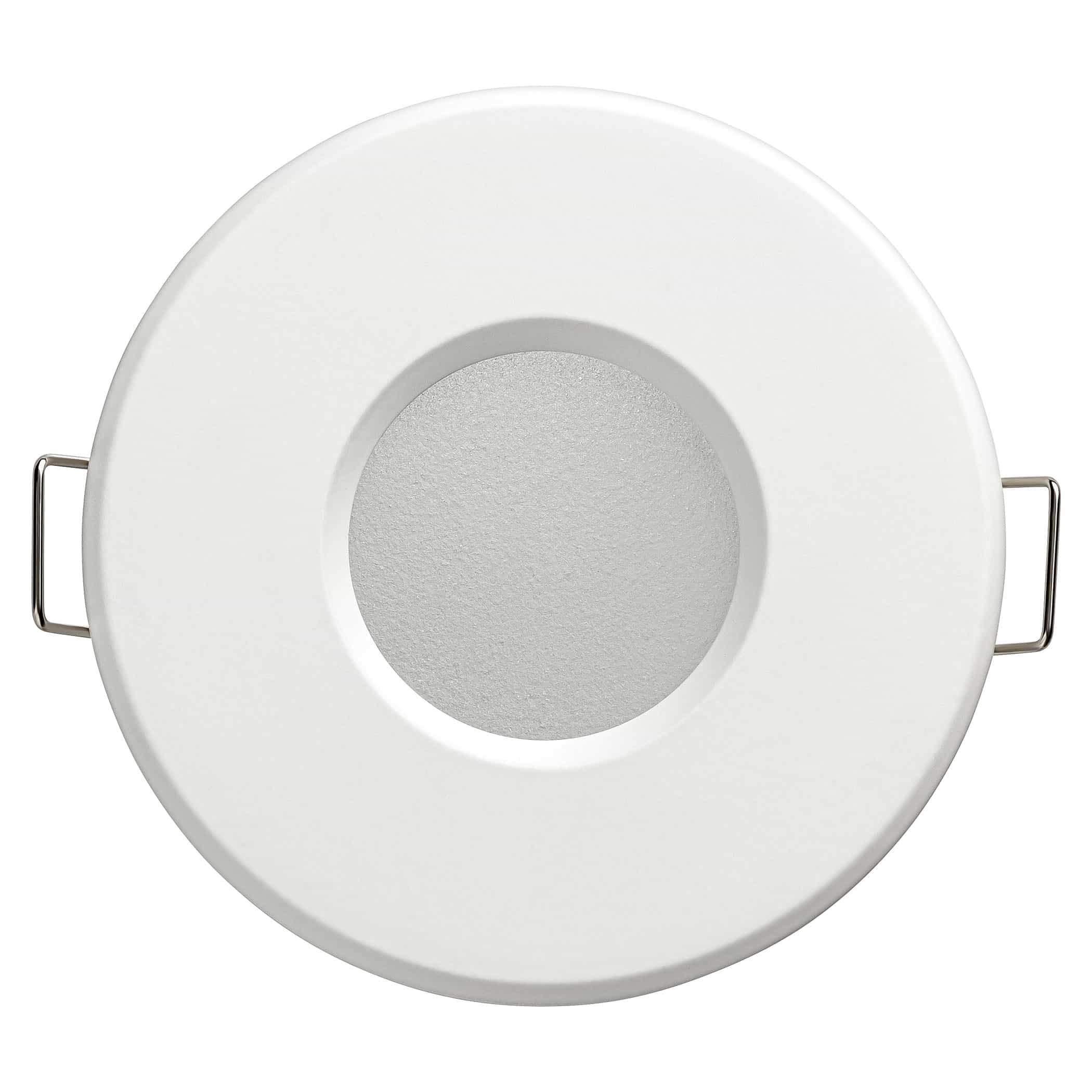 Spots Encastrables SEBSON GU10 - Lot De 12 - Ø80mm Pour Trou 60-70mm - Aluminium Blanc