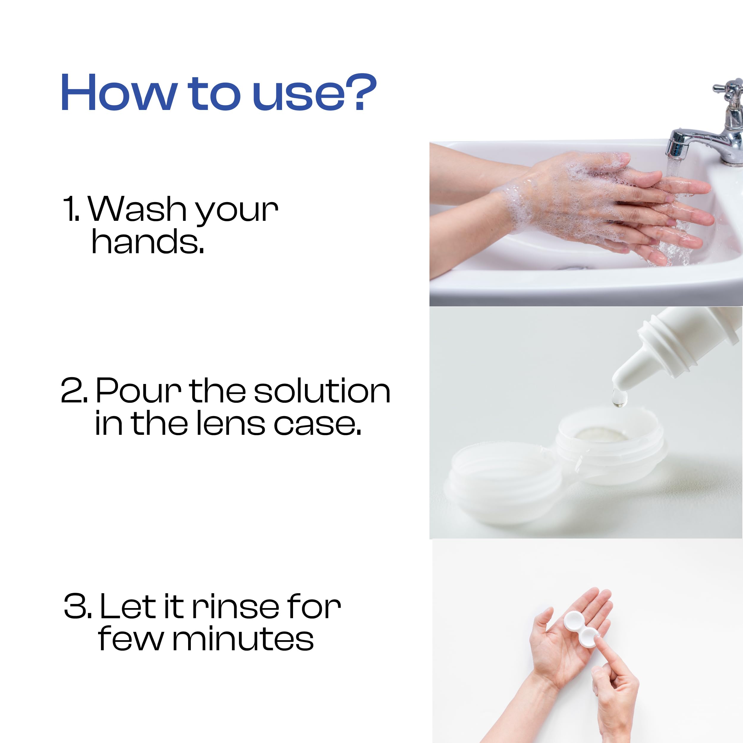 Contact Lens Solution Multipurpose Lens Cleaning Kit 100ml with Free Lens Case | Contact Lens Cleaner | Cleans, Rinses, Disinfects, Stores & Moisturizes Soft Contact Lenses | Travel Friendly — Amazon image 3