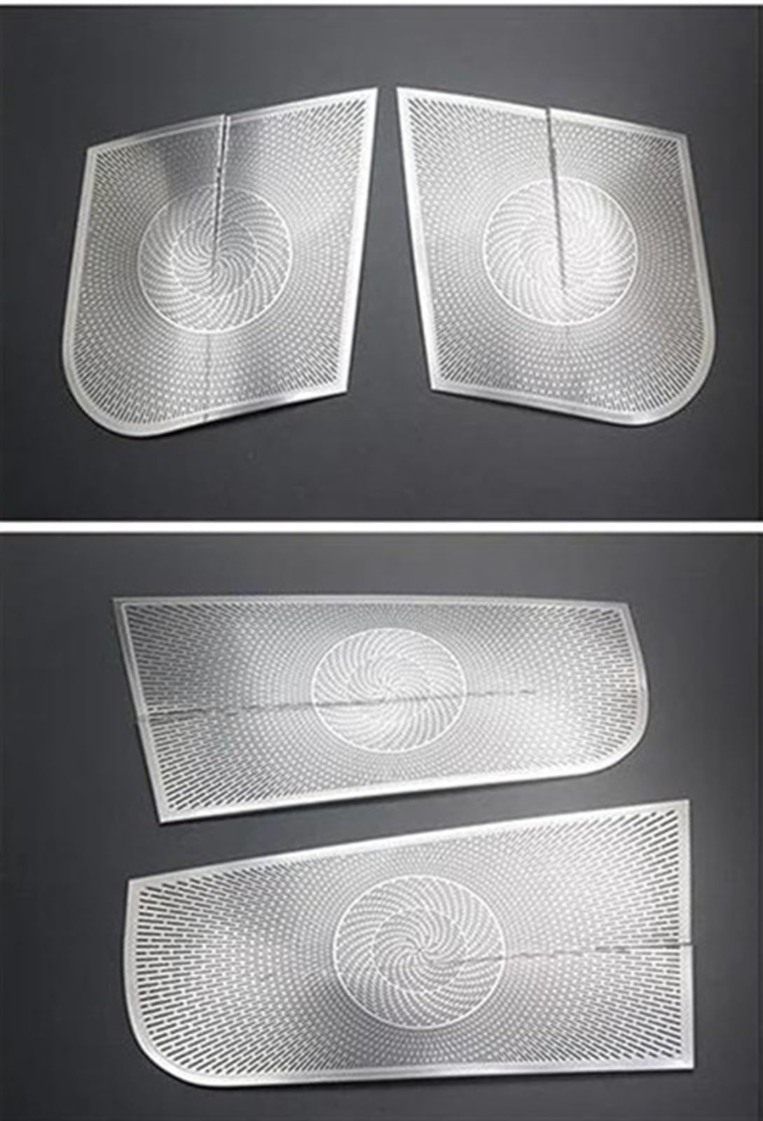 Qibbei B Car Seat Ack Audio Speaker Cover Trim Loudspeaker Anti-Kick Stickers For Enz S Class W221 2008-2013 Stickers(B)
