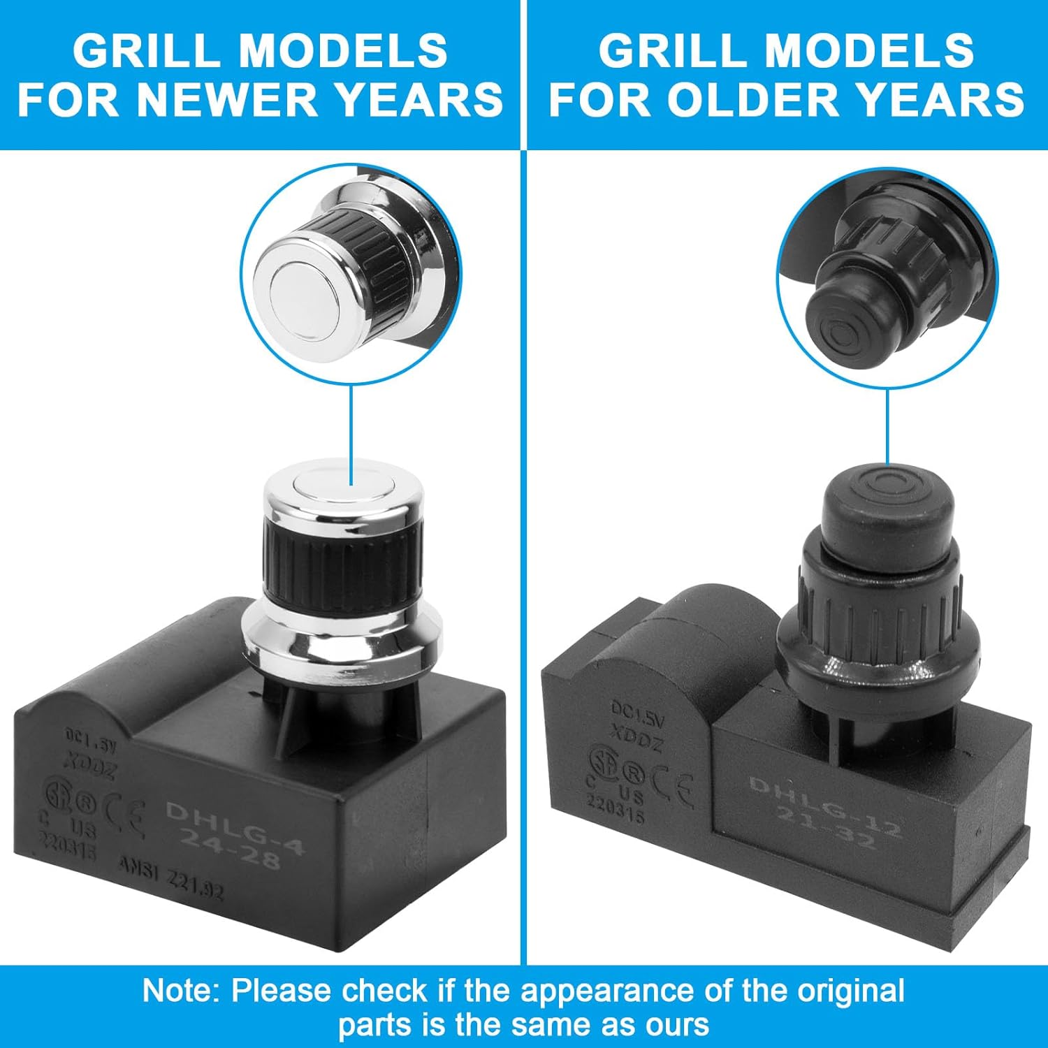 Burner Tube Set with Grill Igniter Kit and Burner Valve for Blackstone 36 Inch Flat Top Griddle,Replacement Parts for Blackstone 36-inch Grill Accessories