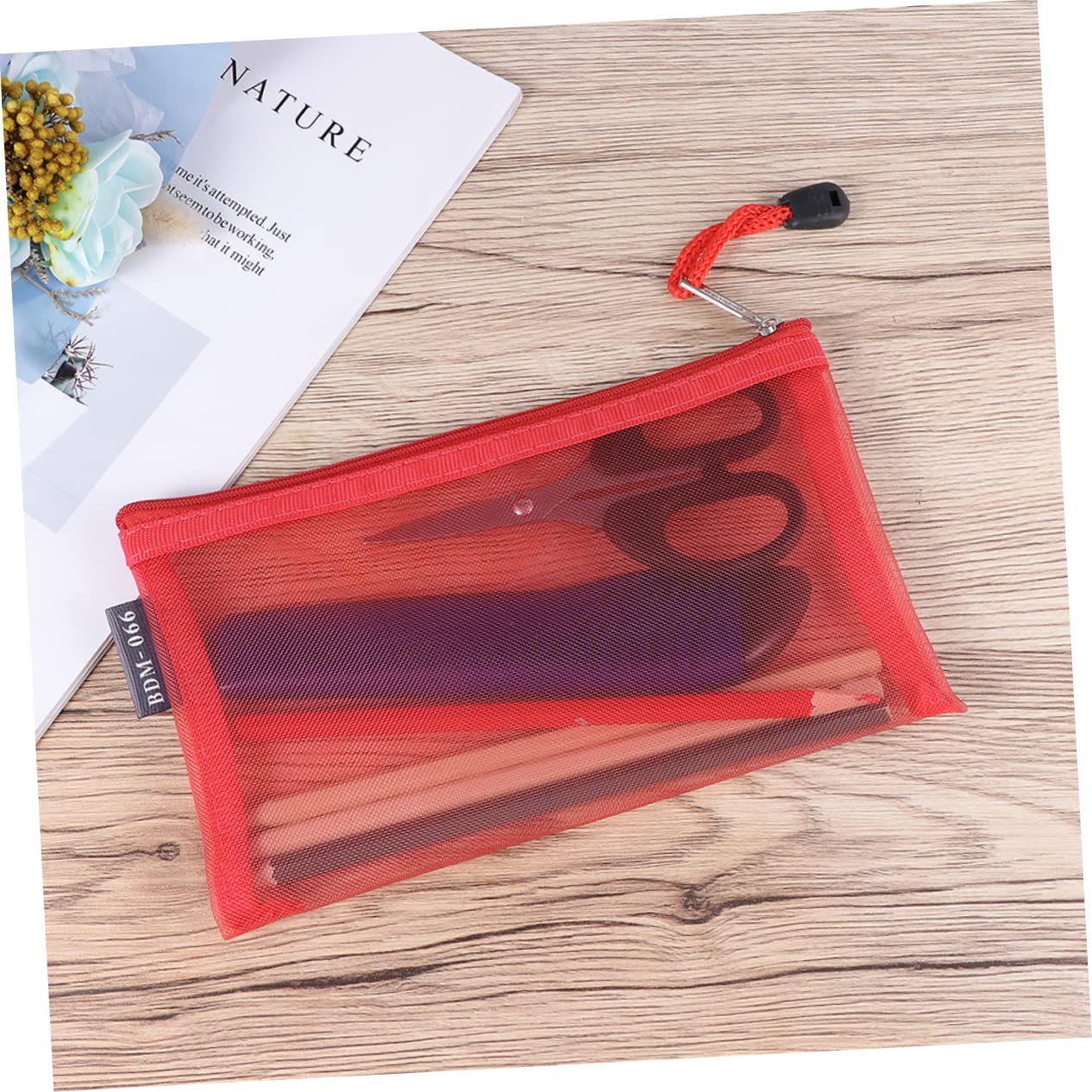 jojofuny 3 Set Borsa Con Cerniera Per Cancelleria E Accessori Per Viaggi Ufficio E Scuola 6 Pezzi * 3