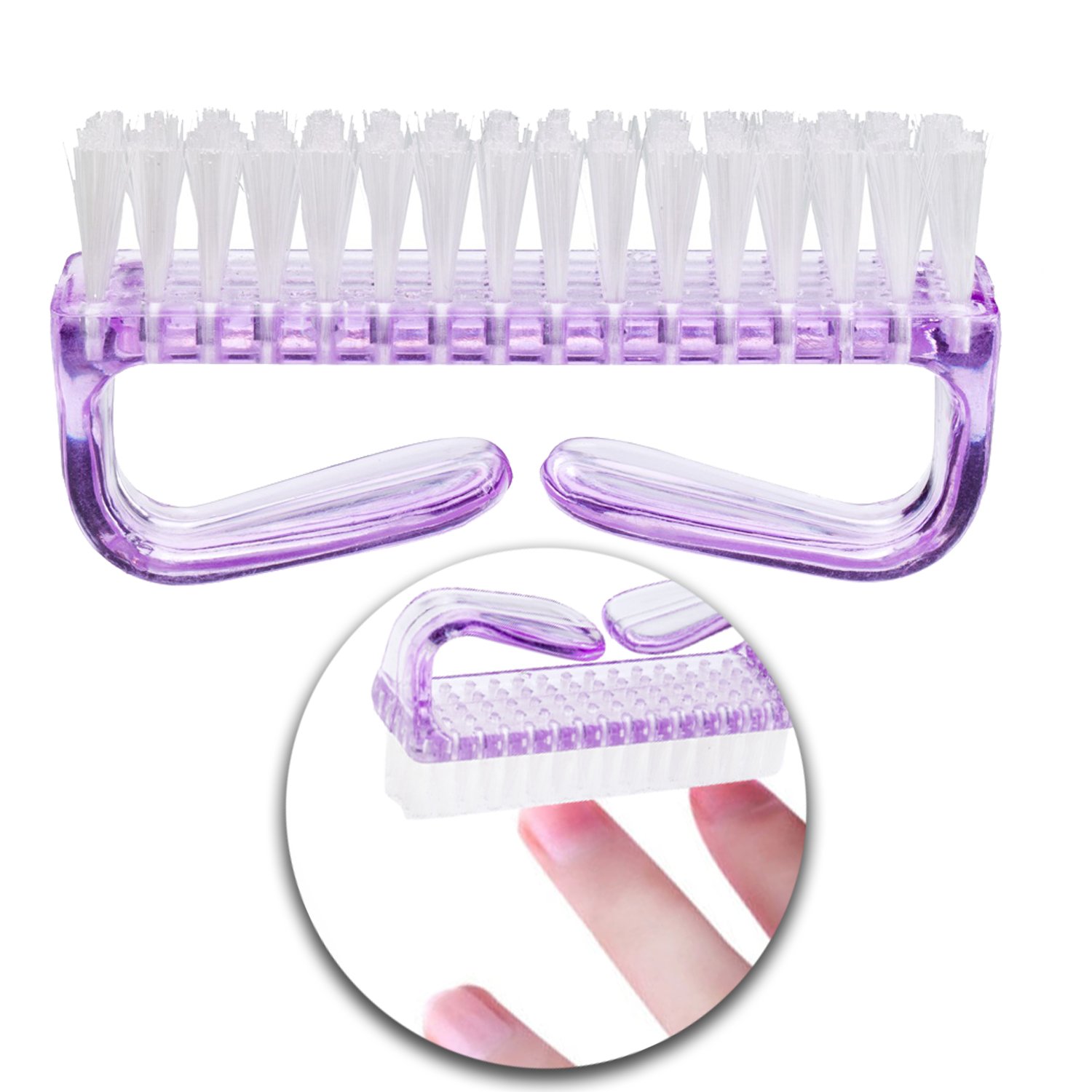 Pedicure and Manicure Cleaning Brush Toes Toenails Fingers Fingernails Nails Feet Hands Cleaner Scrubbing Washing Tool