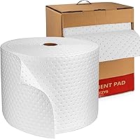 Vista 17 de Almohadillas absorbentes de aceite, 16 x 20 pulgadas, solo aceite, paquete de 100 unidades, control industrial de derrames para aceite y combustible