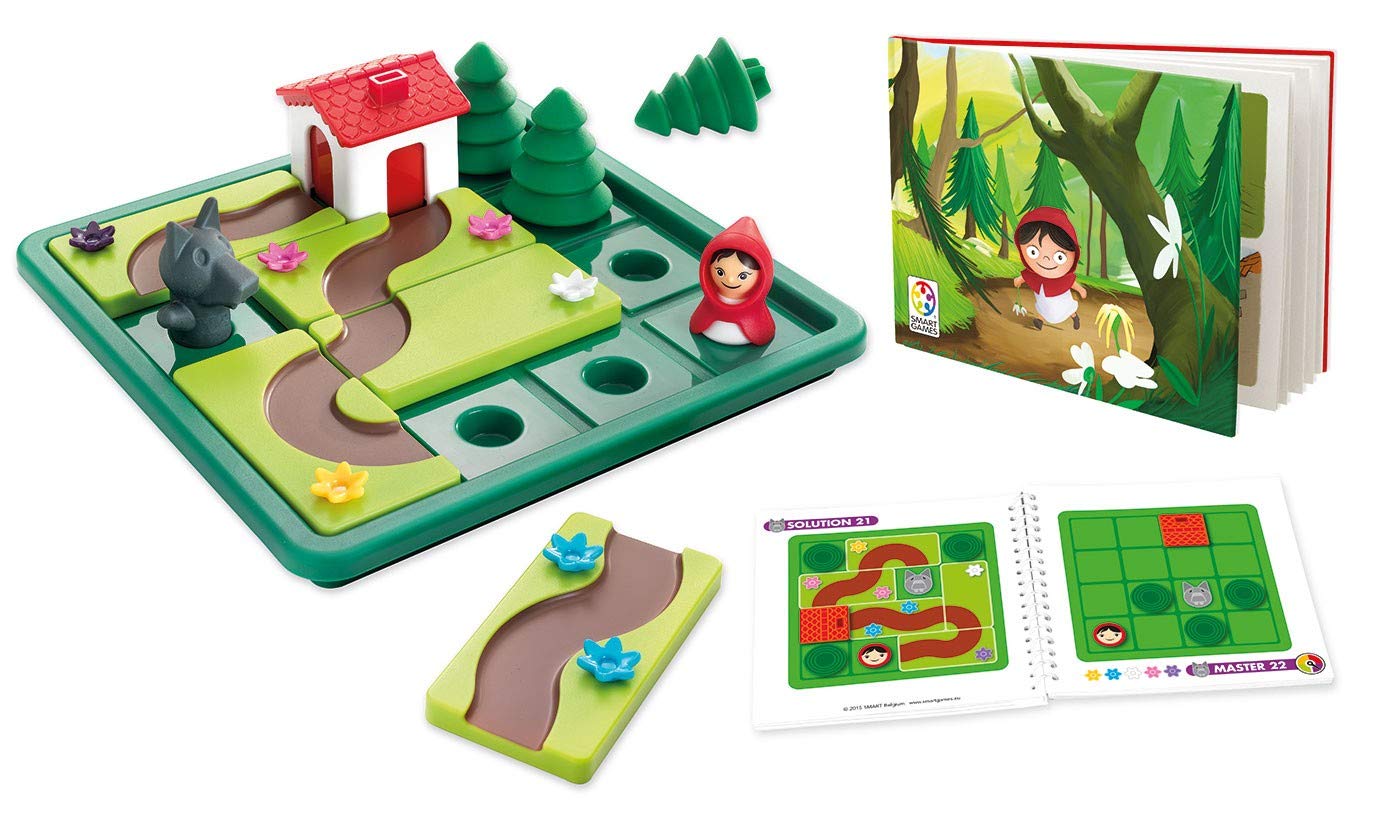 SmartGames - Le Petit Chaperon Rouge - Jeu de Réflexion - Trouvez Le Chemin & Les Pingouins Plongeurs - Jeu de Réflexion - Placez la Banquise Autour des Pingouins - 60 Défis de Différents Niveaux