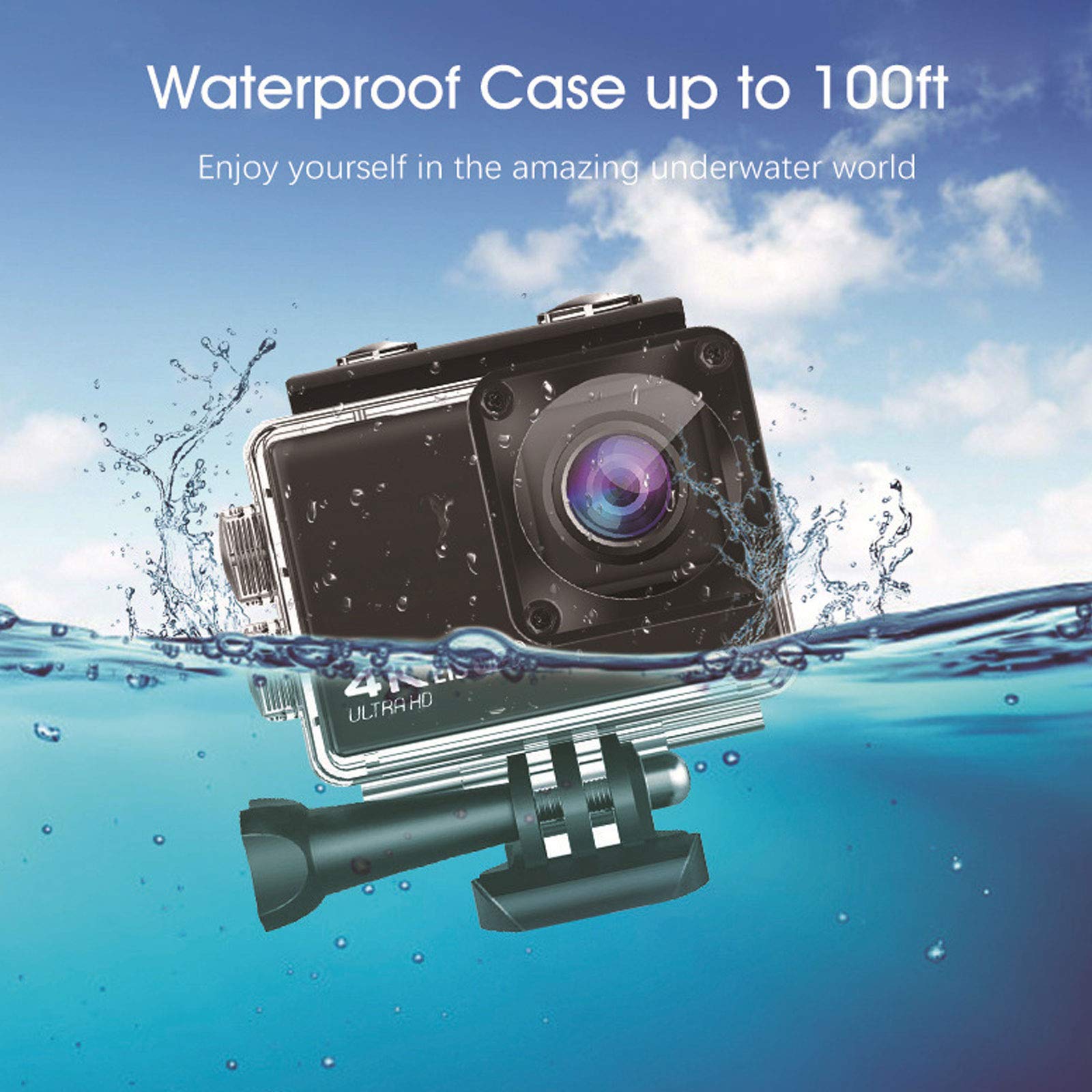 Amazon.co.jp: デジタルカメラ防水カメラ、4K 48MPFHDアクションカメラ