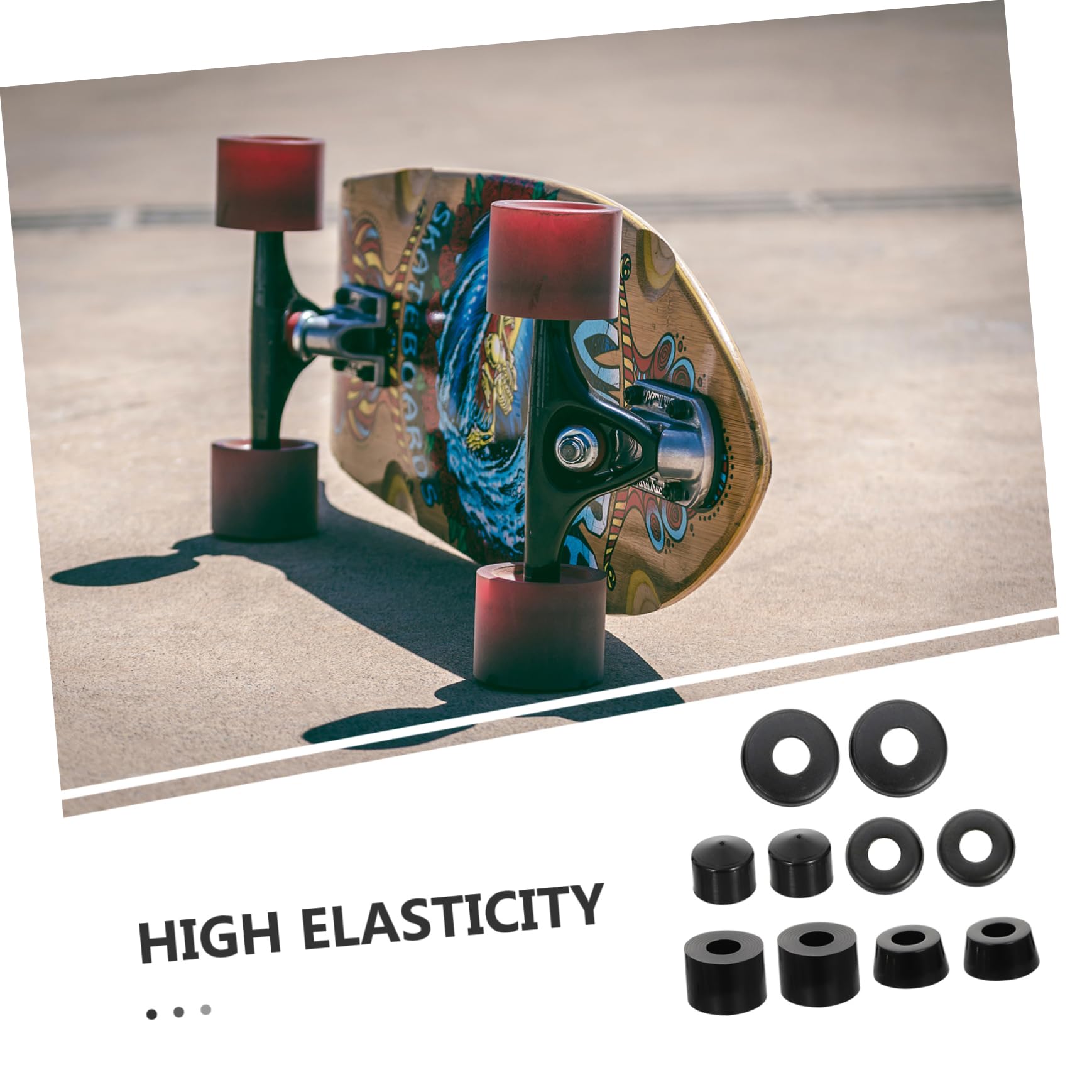 BCOATH Skateboard Accessories Boys Shockproof Pad for Skateboard Riser Pads Bushings