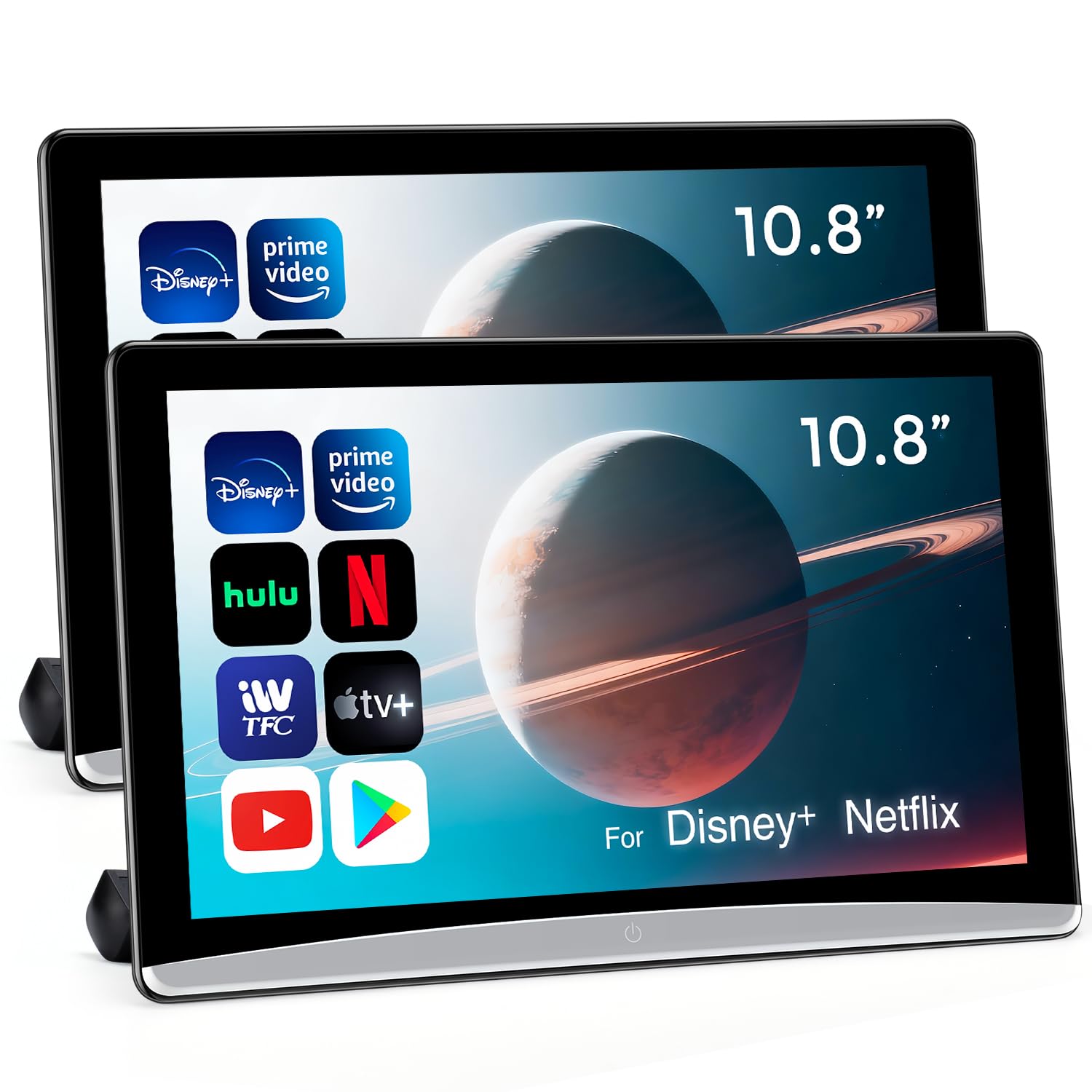 10.8" Android Car TV Headrest Monitor for Back Seat,Portable Rear Entertainment System Support Phone Wireless Mirroring 5G WiFi/HDMI/USB/Sync Touchscreen Video Players (2G+32G(2*PCS))-picture-27