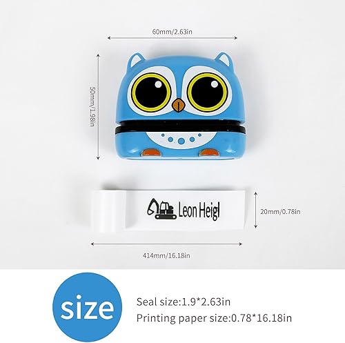 Miniatura 3 de Sello con nombre para ropa de niños, sello autoentintado personalizado, crea tu propio sello, etiquetas con nombre personalizadas, etiquetas