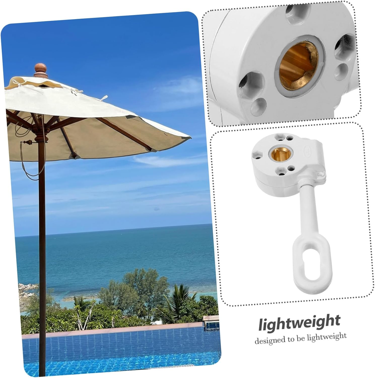 Mikikit 3pcs Retractable Awning Drive Tool Cranking Gear for Manual Sunshade Control Weather-Resistant and Easy Maintenance Awning Parts for Residential and Commercial Use