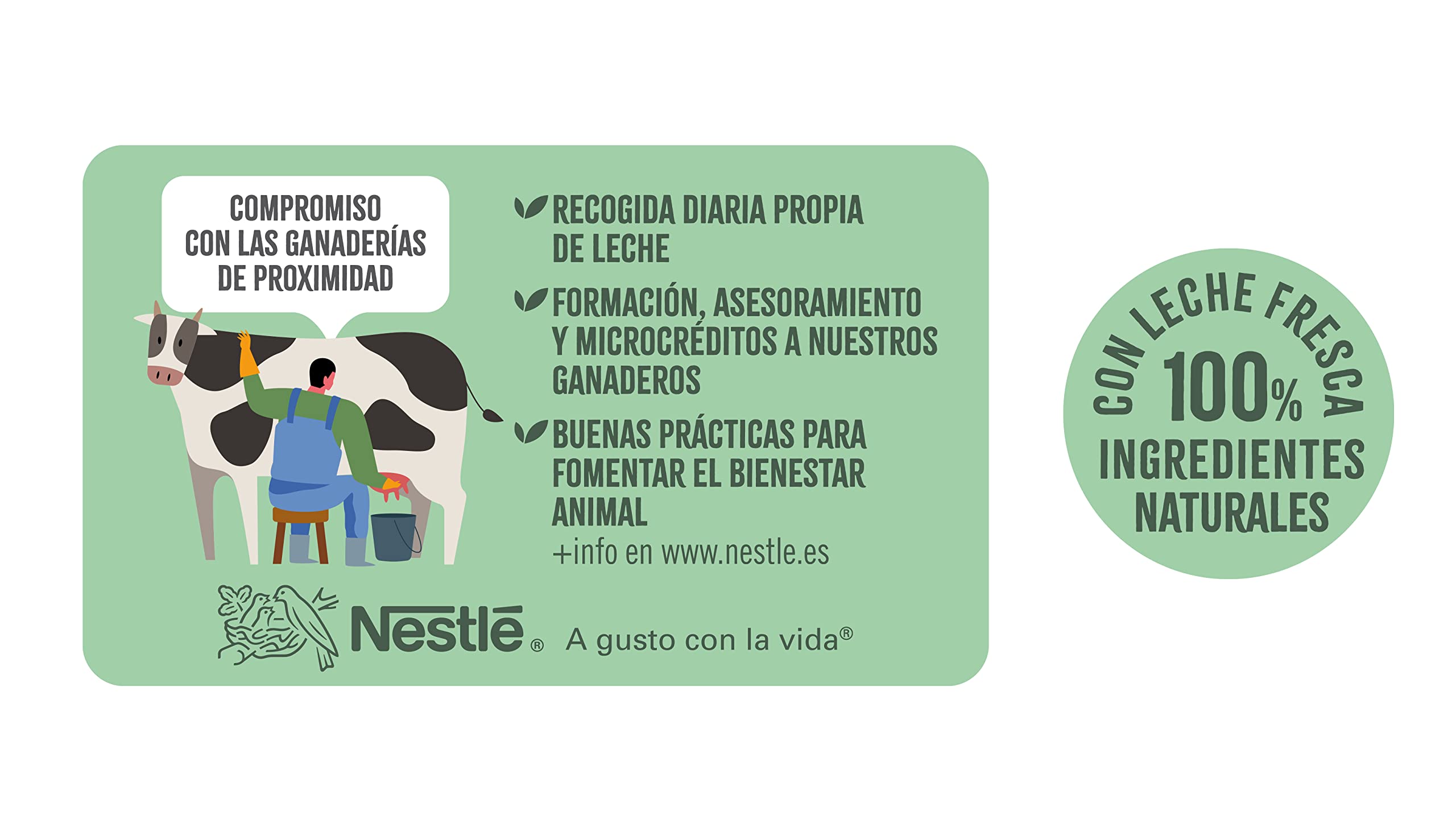 La Lechera Nestlé Leche condensada desnatada sin lactosa - Botella de Sirve Fácil Caja 8 x 450 g