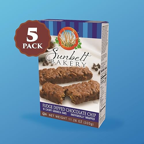 Vista 61 de Sunbelt Bakery Barras de granola masticables con chispas de chocolate, 50 barras de 1.0 onzas (5 cajas)