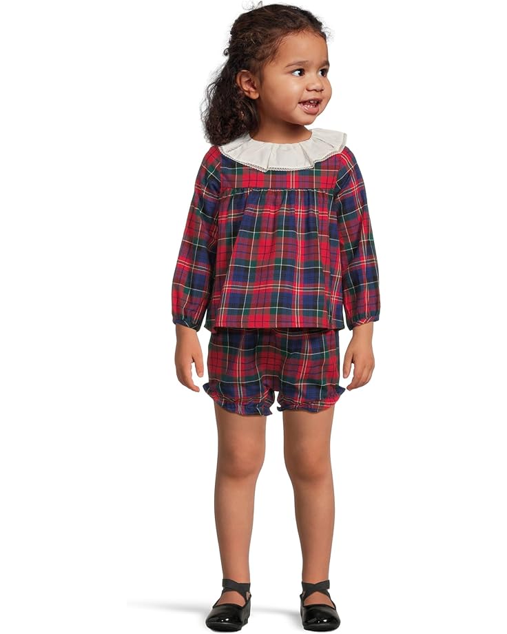 Janie and Jack Plaid Ruffle Collar Set (Infant) - Main View