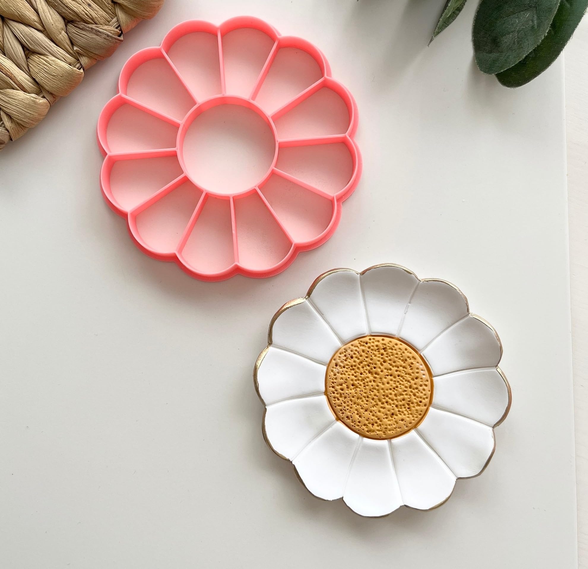 Flower 12 Petal Trinket Dish Cutter, Ring Dish Clay Cutter, JWELLERY Dish Clay Cutter. Home Decor, Fridge Magnet, DIY KIT. Size:Mentioned in Images (Color May Vary)-image-25