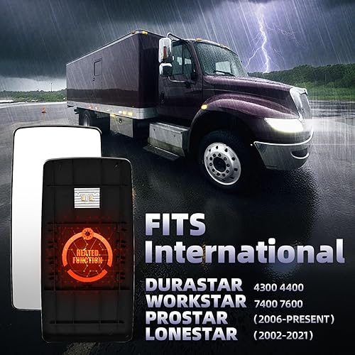 Miniatura 2 de Espejo superior con descongelación calentado para International 4300 2002-2018, espejo principal de puerta International 4400 7400 7600 DuraStar