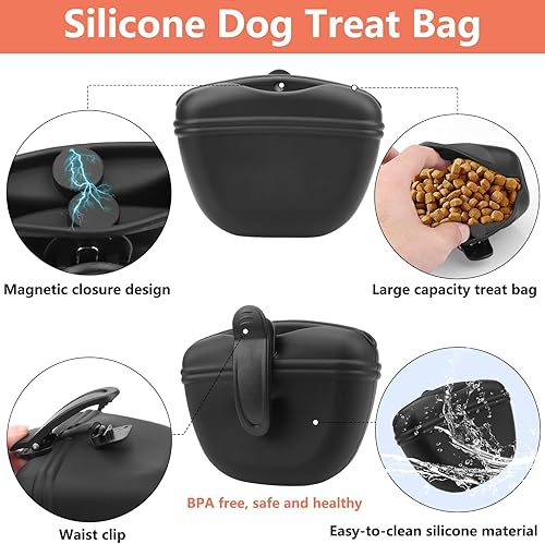 Vista 3 de Kit de Entrenamiento para Perros BARKIE - Bolsa de Golosinas, Mochila de Entrenamiento para Mascotas, 2 Clickers de Entrenamiento para Cachorros