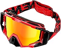 Vista 10 de Gafas de Motocross con Cubierta para la Nariz - Gafas MX y ATV Todoterreno Dirtbike para Adultos Unisex