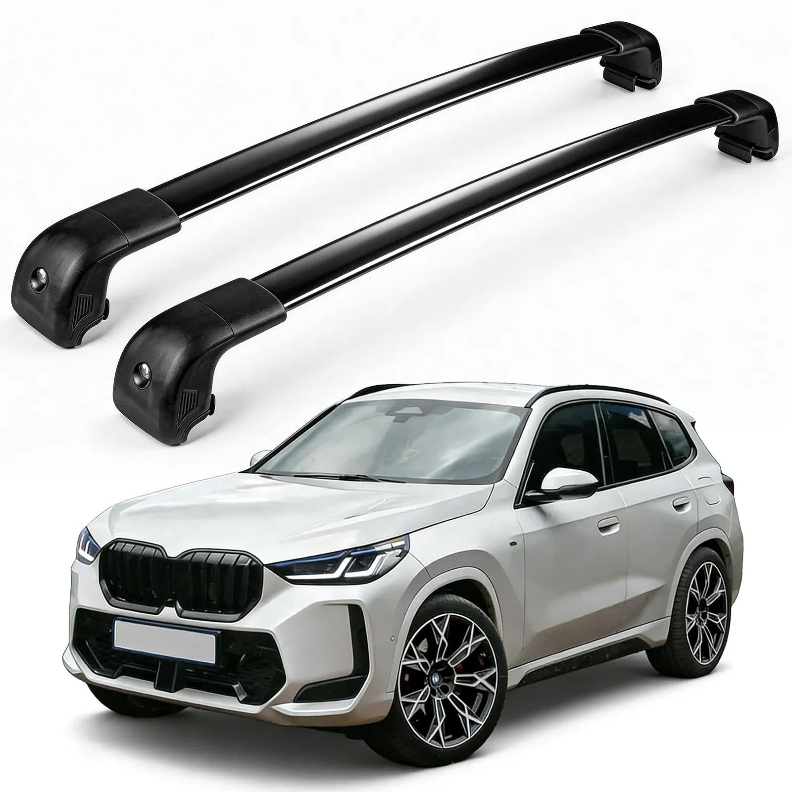 MIKKUPPA Premium Dachträger Querträger kompatibel mit BMW X3 G01 2018-2026 | 6063 Aluminium & PA6+30GF | Hohe Traglast für Dachbox & Fahrradträger