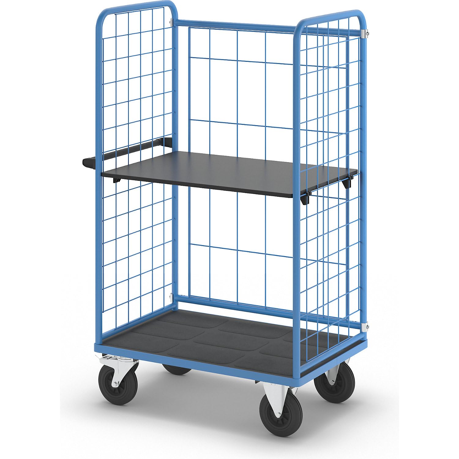 eurokraft Pro | Chariot à tablettes à Trois côtés grillagés