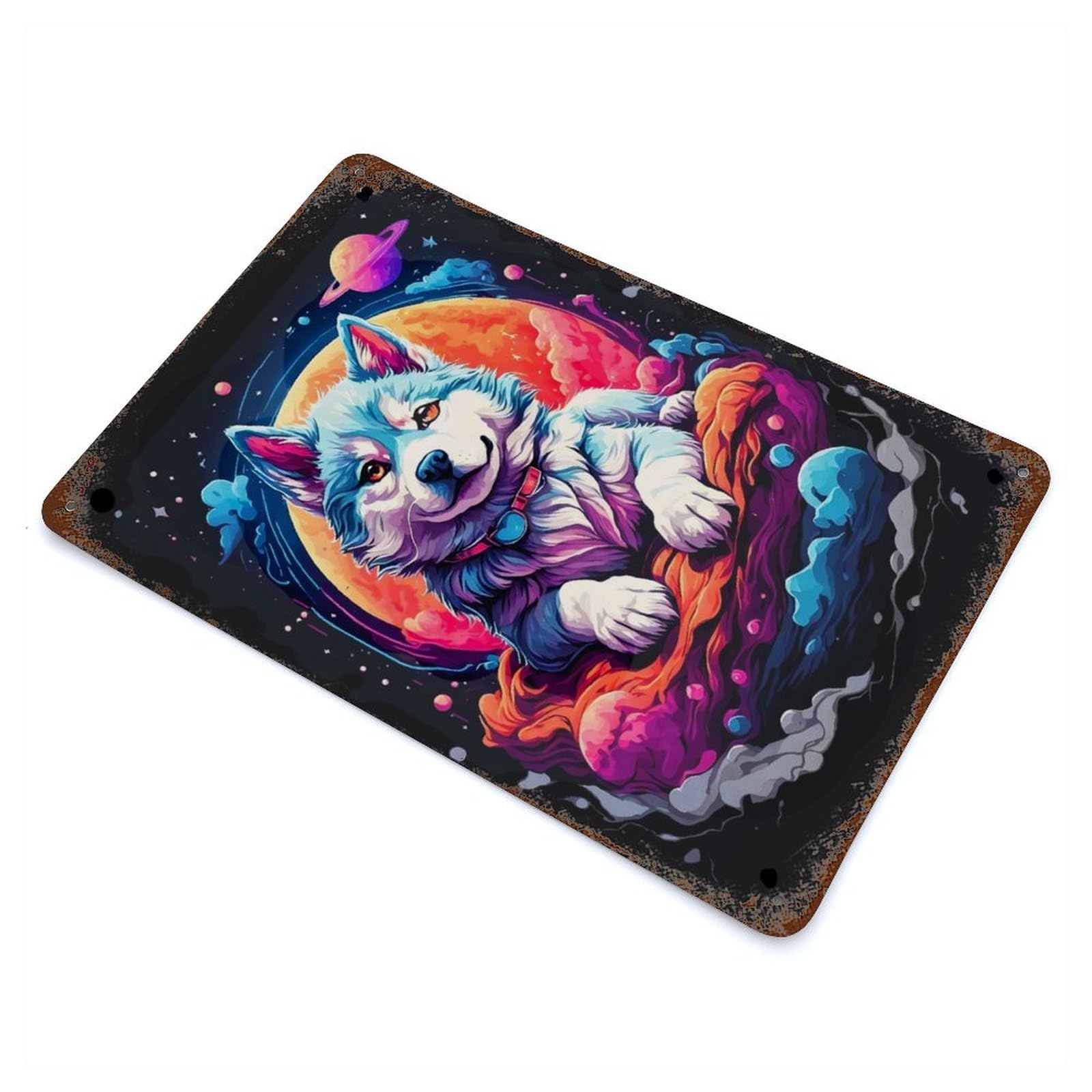 Siberian Husky Puppies Retro Metal Sign 11.8"x7.9", Ideal for Cafe, Home Bar And Lounge Decor