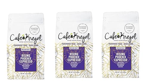 Vista 5 de Cafe Kreyol, Coffee Rising Phoenix Espresso Granos enteros tostados (12 onzas)